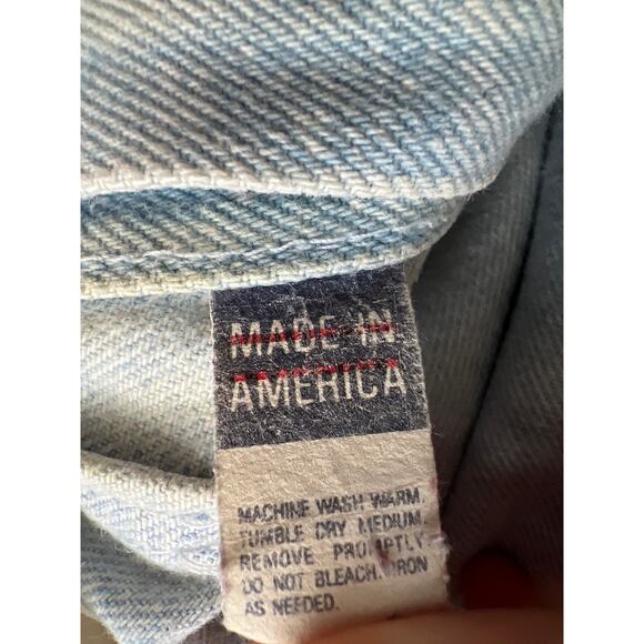 No Problem Vintage High Waisted Light Wash 90s Jeans Size 5/6 - Picture 9 of 10